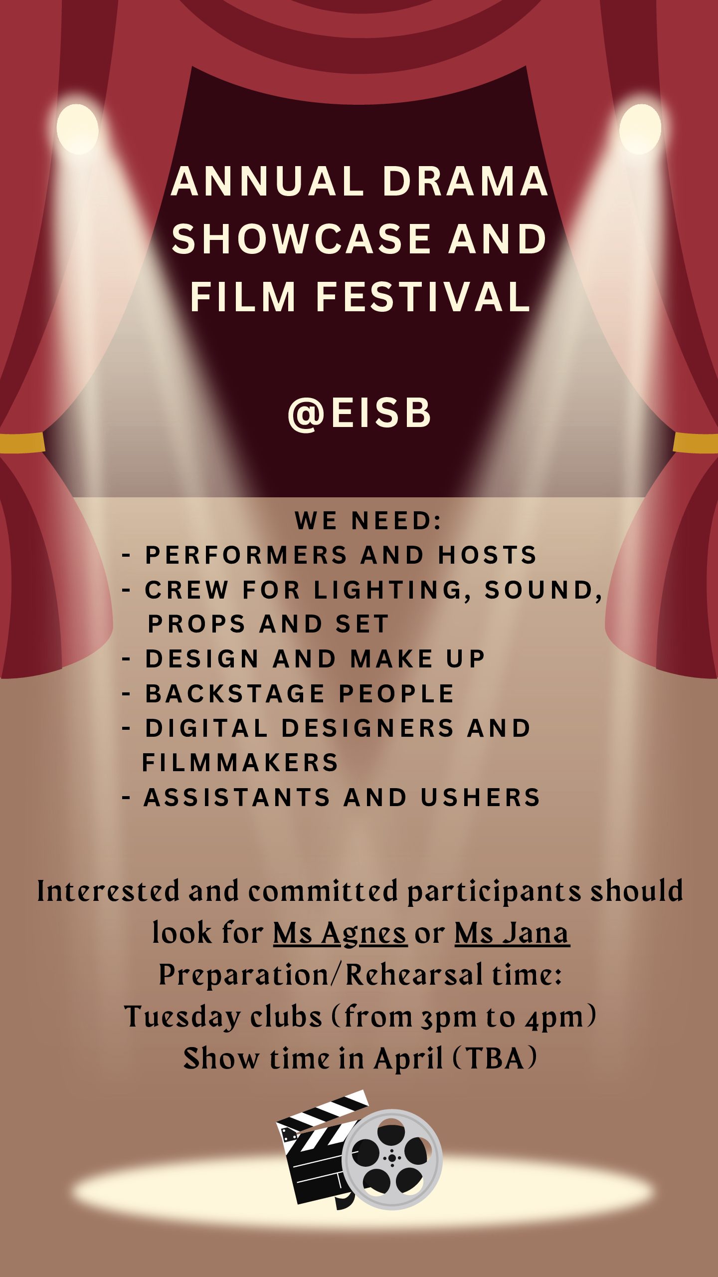 Annual Drama Showcase and Film Festival @ EISB – a Comedy Event!