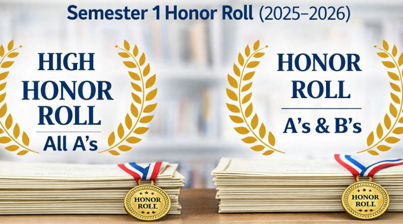 Celebrating Academic Excellence: Semester 1 Honor Roll (2025–2026)