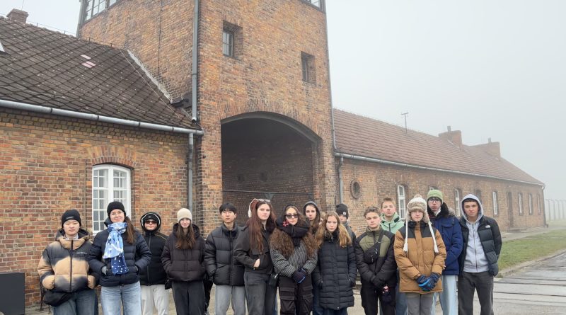 Group photo in Birkenau.