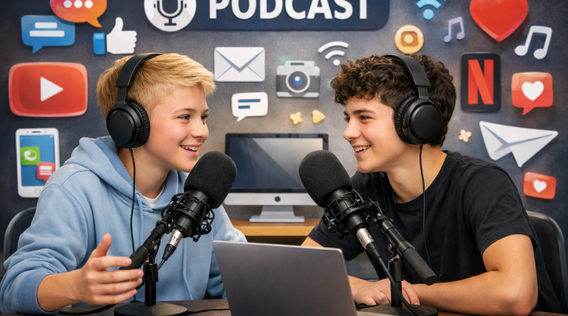 Year 10 Students Explore Social Media in German Podcast
