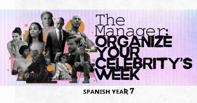 ꜱᴘᴀɴɪꜱʜ ʏᴇᴀʀ 7 –  𝚃𝚑𝚎 𝙼𝚊𝚗𝚊𝚐𝚎𝚛: Organize Your Celebrity’s Week