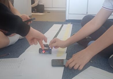 Testing robotic cars with distance – time graphs
