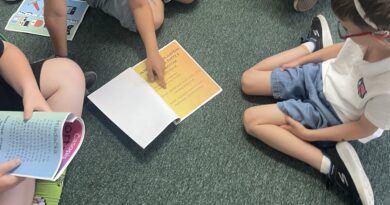 Young Writers in Action: Year 5 and 6 Students Share Their Creative Magazines with Year 2
