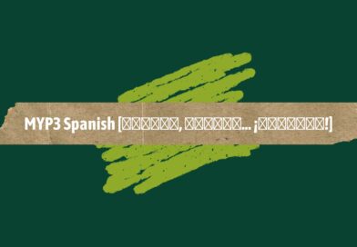 MYP3 Spanish [𝘓𝘪𝘨𝘩𝘵𝘴, 𝘊𝘢𝘮𝘦𝘳𝘢… ¡𝘋𝘰𝘣𝘭𝘢𝘫𝘦!]