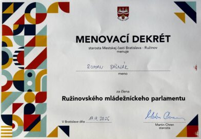 Roman Bašnák – young urbanist and representative in Ružinov Youth Parliament